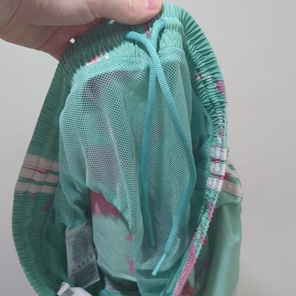 Adidas H48523 All Day I Dream About Tie-Dye Swim Shorts Men's Size S Primegreen - Picture 7 of 8